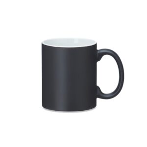 Caneca Mágica 325 ml Preta com fundo Branco